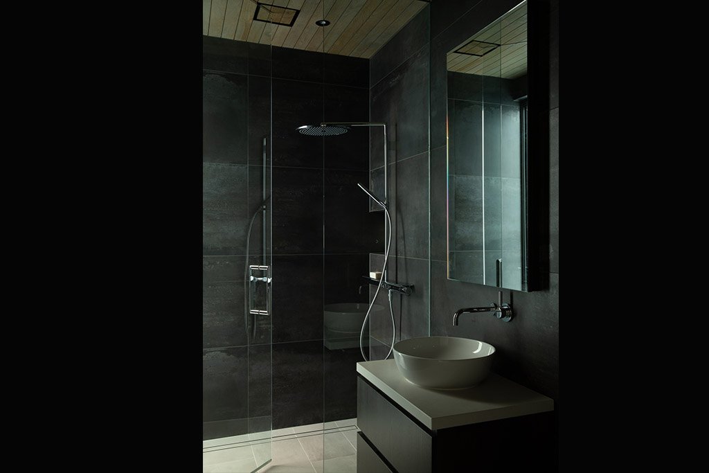 waterproofed shower system