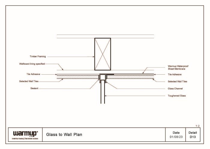 Glass to Wall Plan